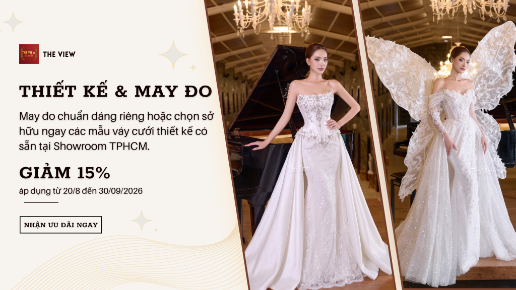nghệ thuật may đo váy cưới cao cấp và tinh tế